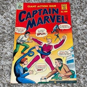 VINTAGE 1966 M.F. ENTERPRISES CAPTAIN MARVEL Silver Age Giant Size Comic #2